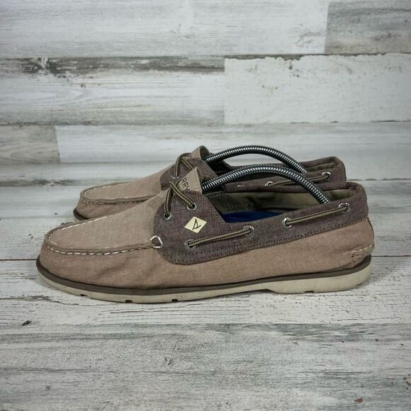 Sperry Top-Sider Mens 2 Eye Boat Leather Flat Shoe Brown Size 11 - Picture 2 of 8